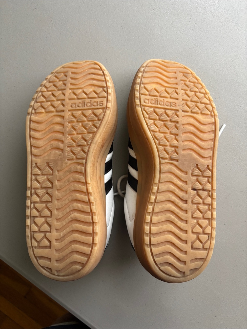 Adidas Women's Vl Court Bold Sneaker tennis shoe leather upper Sz 5 platform - Picture 6 of 6